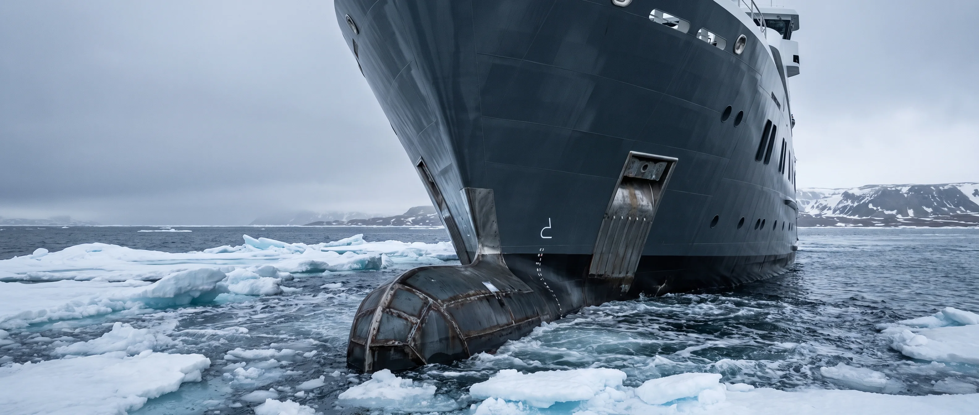 Ice class. Reinforced bow, heated systems, fit for polar waters.