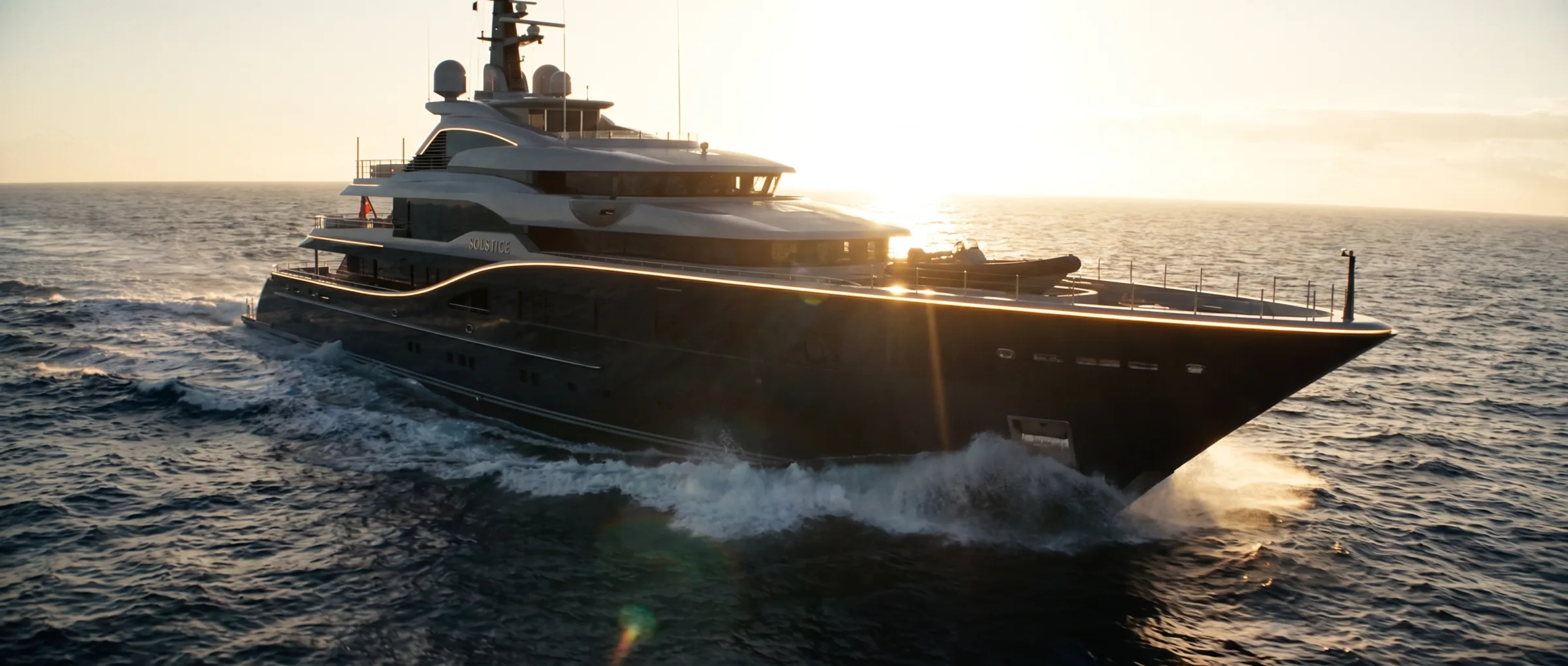 Orbit. The same yacht, once around.