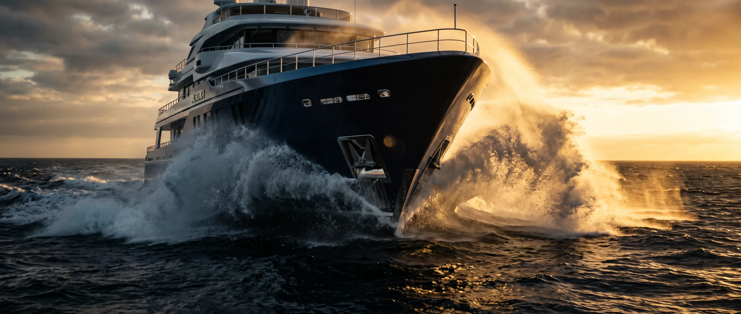 Breaking through. The moment a shape becomes a ship.
